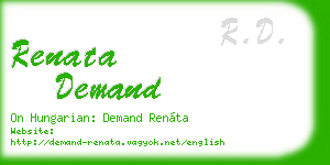 renata demand business card
